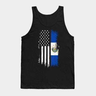 Salvadoran American Flag - Pride El Salvador Tank Top